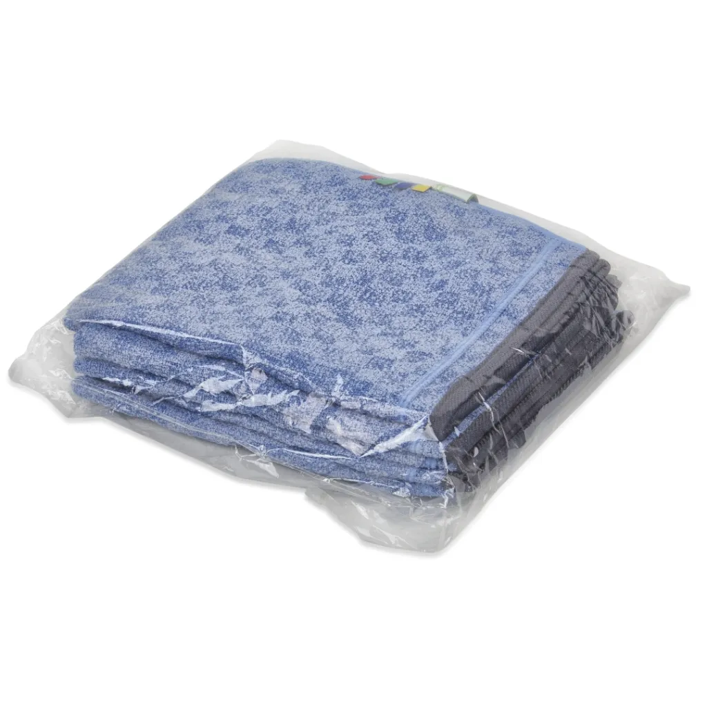 Product Image - AC501612 - RefleXO2 Heavy Duty Microfibre Cloth - Blue with Colour Coding ID Tags, For Floor Mopping & Hand Wiping (2).webp
