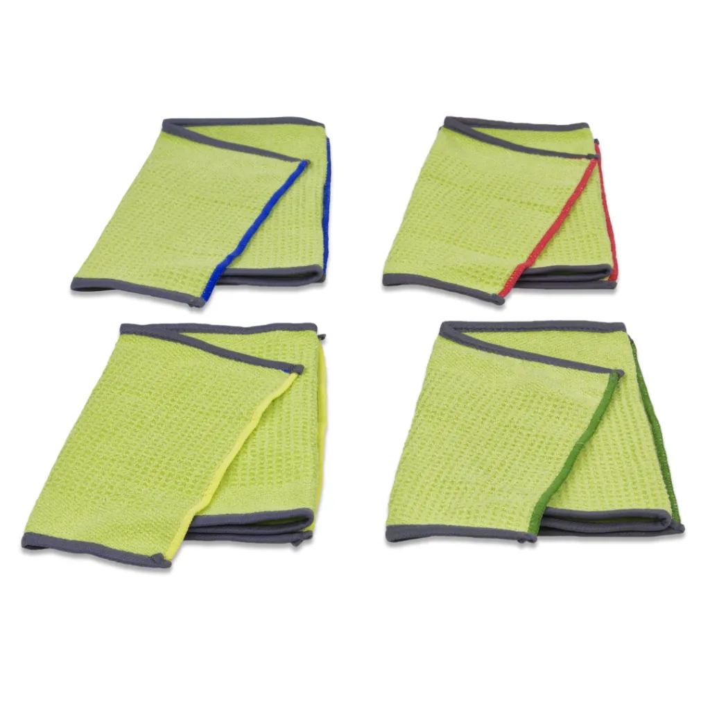 Product Image - AC501400 - RefleXO2 Ultra Microfibre Cloth Group - Green with Colour Coding, For Floor Mopping & Hand Wiping (2).webp