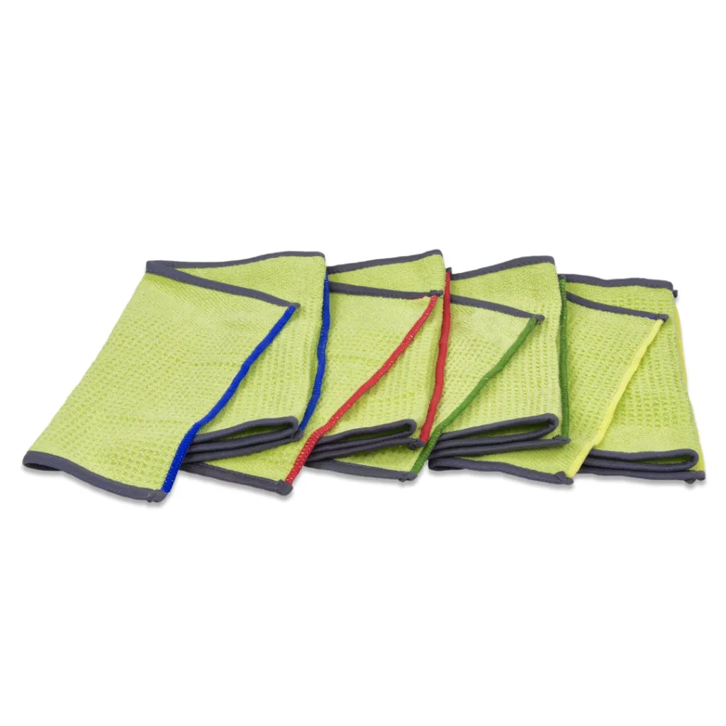 Product Image - AC501400 - RefleXO2 Ultra Microfibre Cloth Group - Green with Colour Coding, For Floor Mopping & Hand Wiping (1).webp