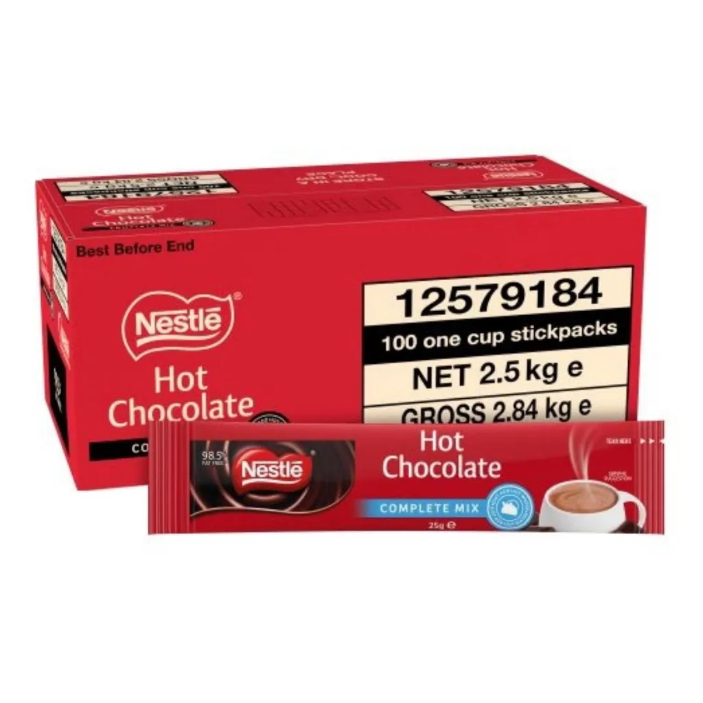 Product Image - 12579184 - Nestle Hot Chocolate Complete Mix Single Serve Sachet Sticks (1).webp