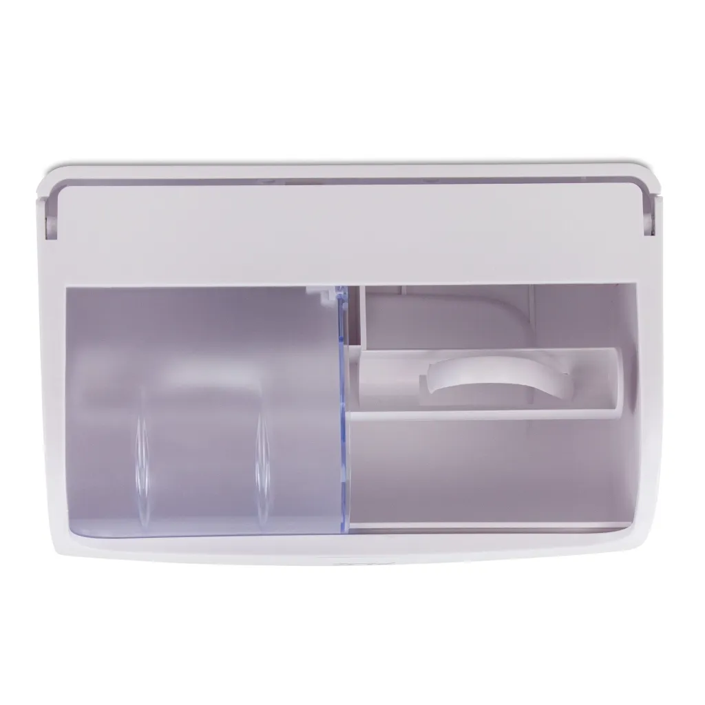Product Image - BP070312 - XO2® White Dual Toilet Roll Dispenser - 2 Standard Roll Capacity (3).webp
