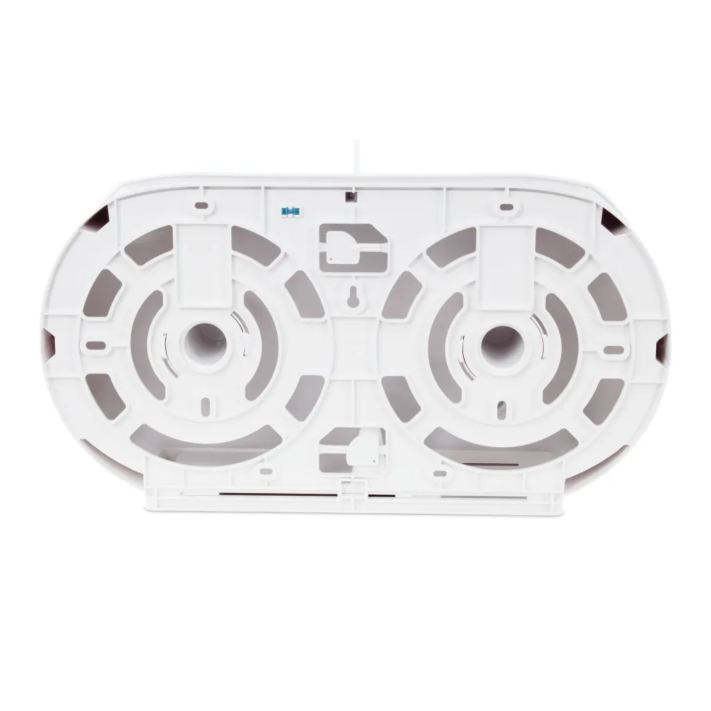 Product Image - BP070612 - XO2® White Double Jumbo Toilet Roll Dispenser - 2 Roll Capacity (3).webp