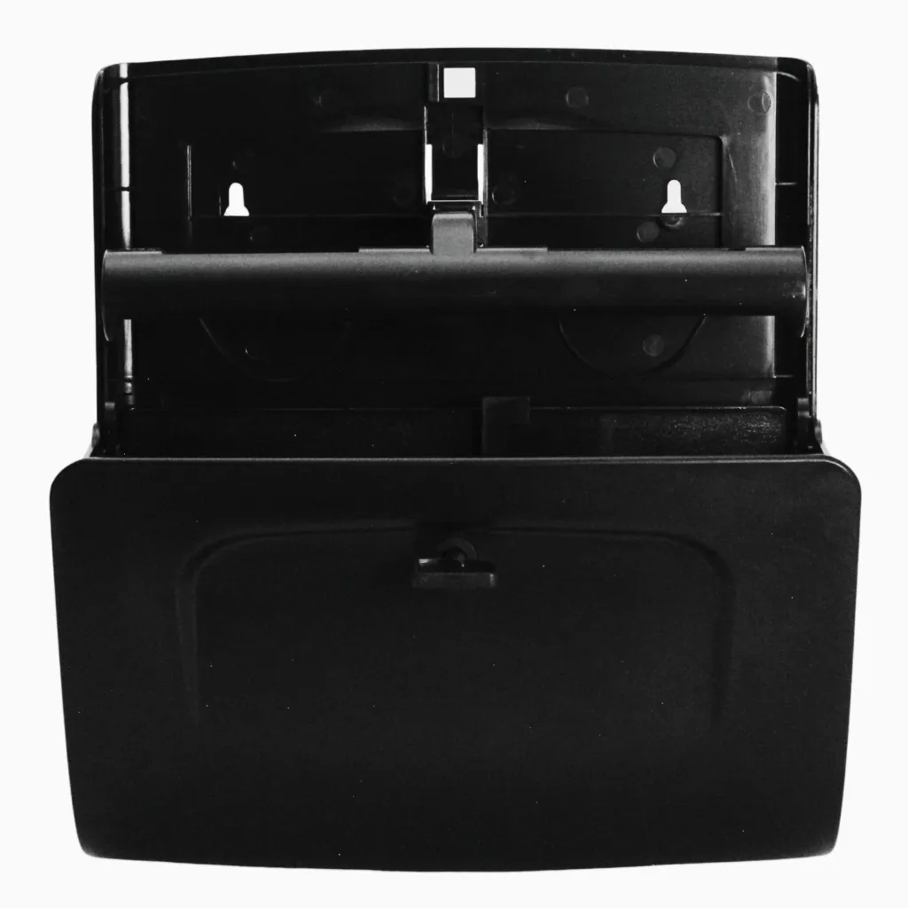Product Image - BP070314 - XO2® Black Dual Toilet Roll Dispenser - 2 Standard Roll Capacity (5).webp