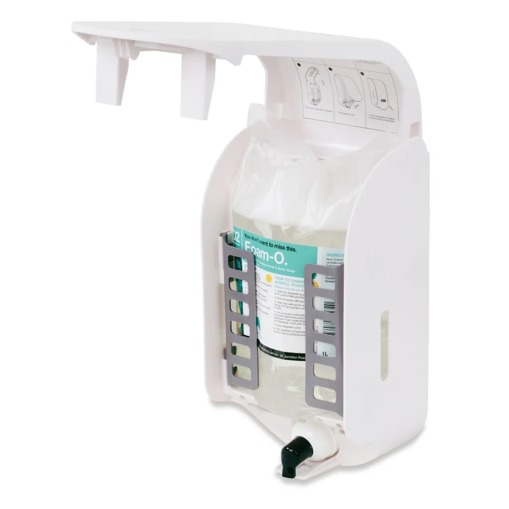 Product Image - Foam-O - Dispenser - White CH700102 - For Hand, Hair & All Over Body Wash (3).webp