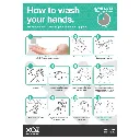Product Image - TD400215 -  XO2® 'How To Wash Your Hands' Hygiene Sign - Splash Resistant (1).webp