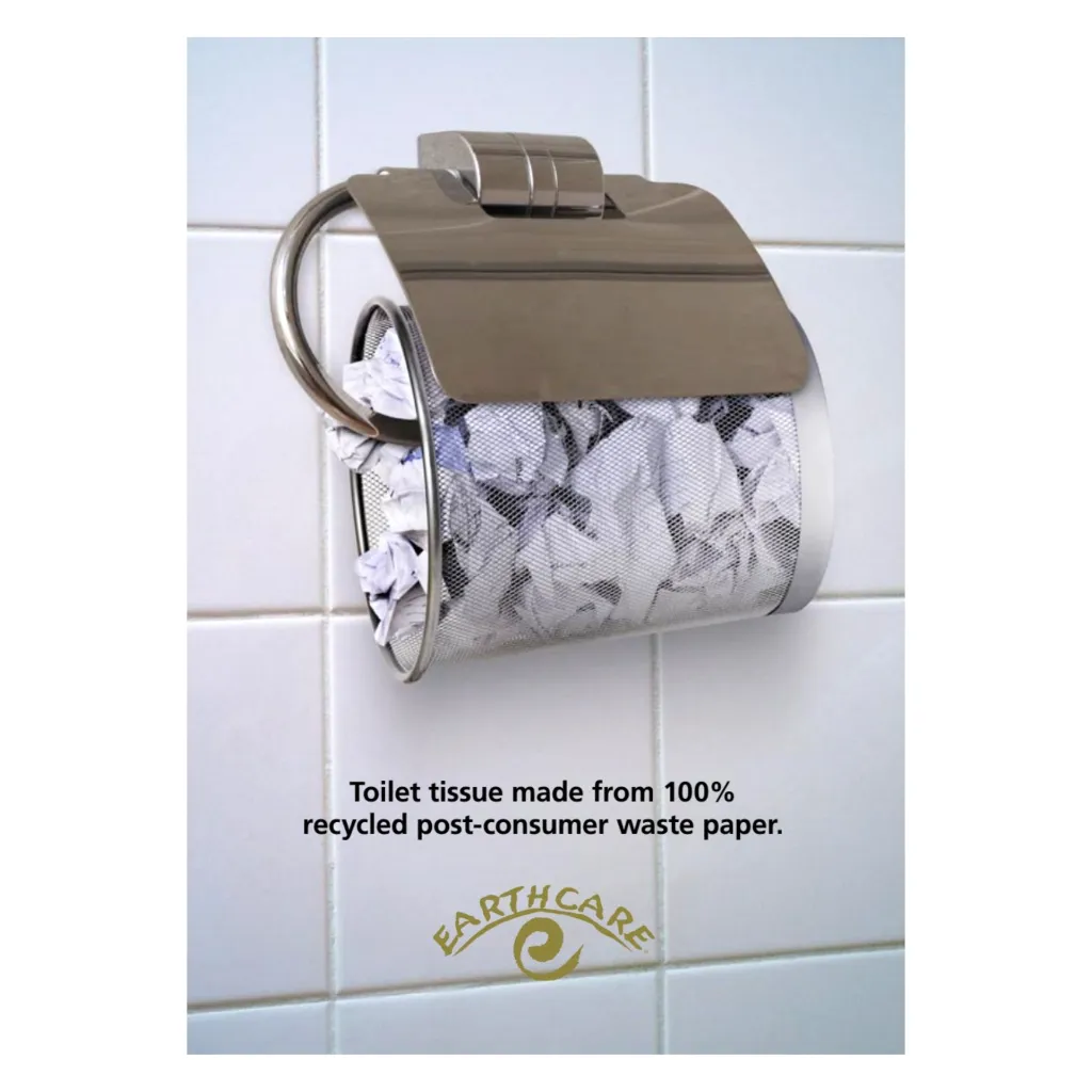 Product Image - BP062244, EC-4001 - Earthcare 2ply 400 Sheet Toilet Paper Rolls - Individually Wrapped, 100 Percent FSC Recycled Paper (2).webp