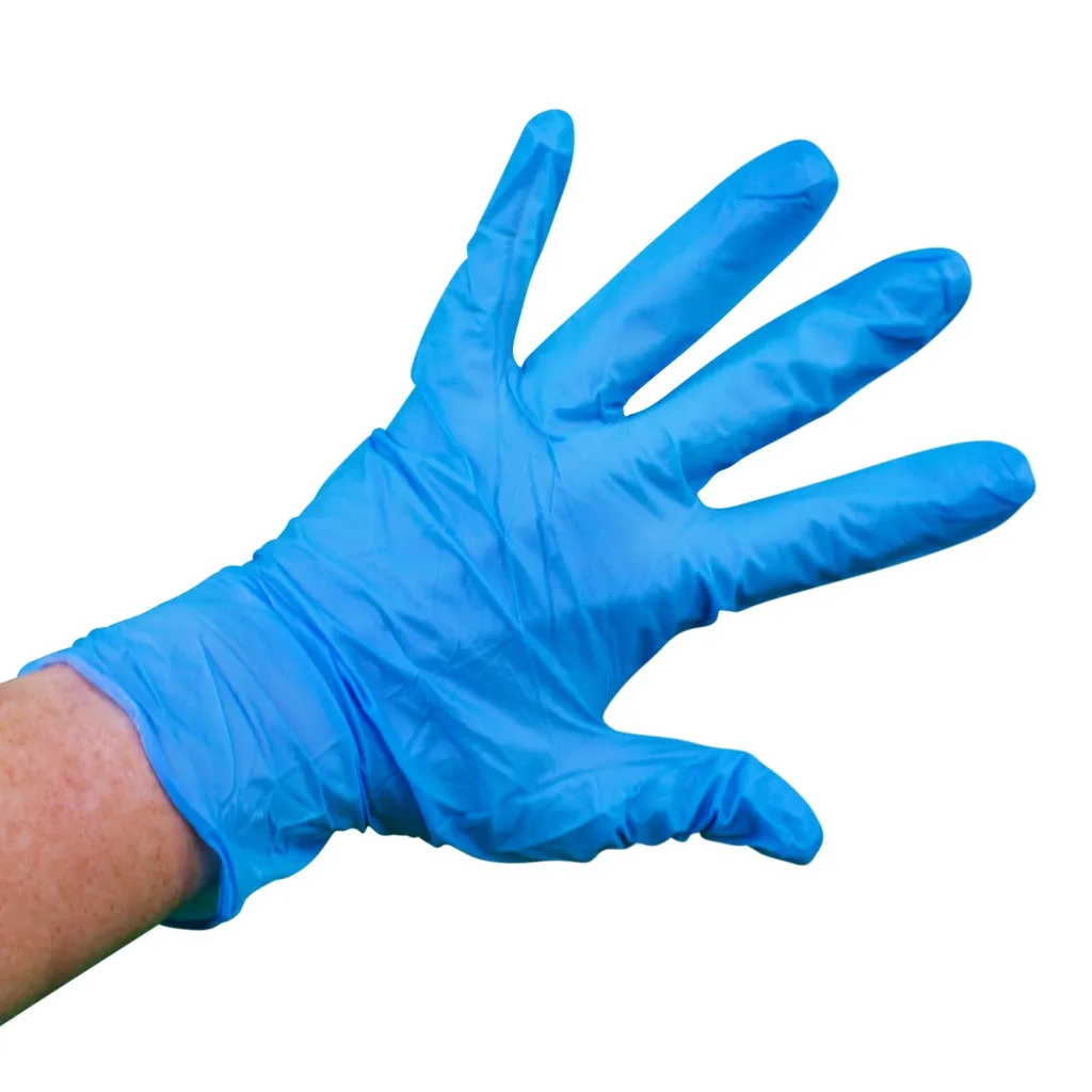 Product Image - SA032600 - Blue Nitrile Gloves - Powder Free & Disposable (1).webp