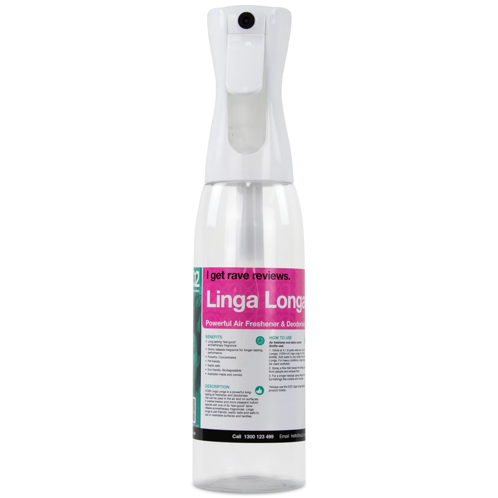 Linga Longa Continuous Atomiser Spray Bottle - 500ml, Refillable, Labelled, Comes Empty