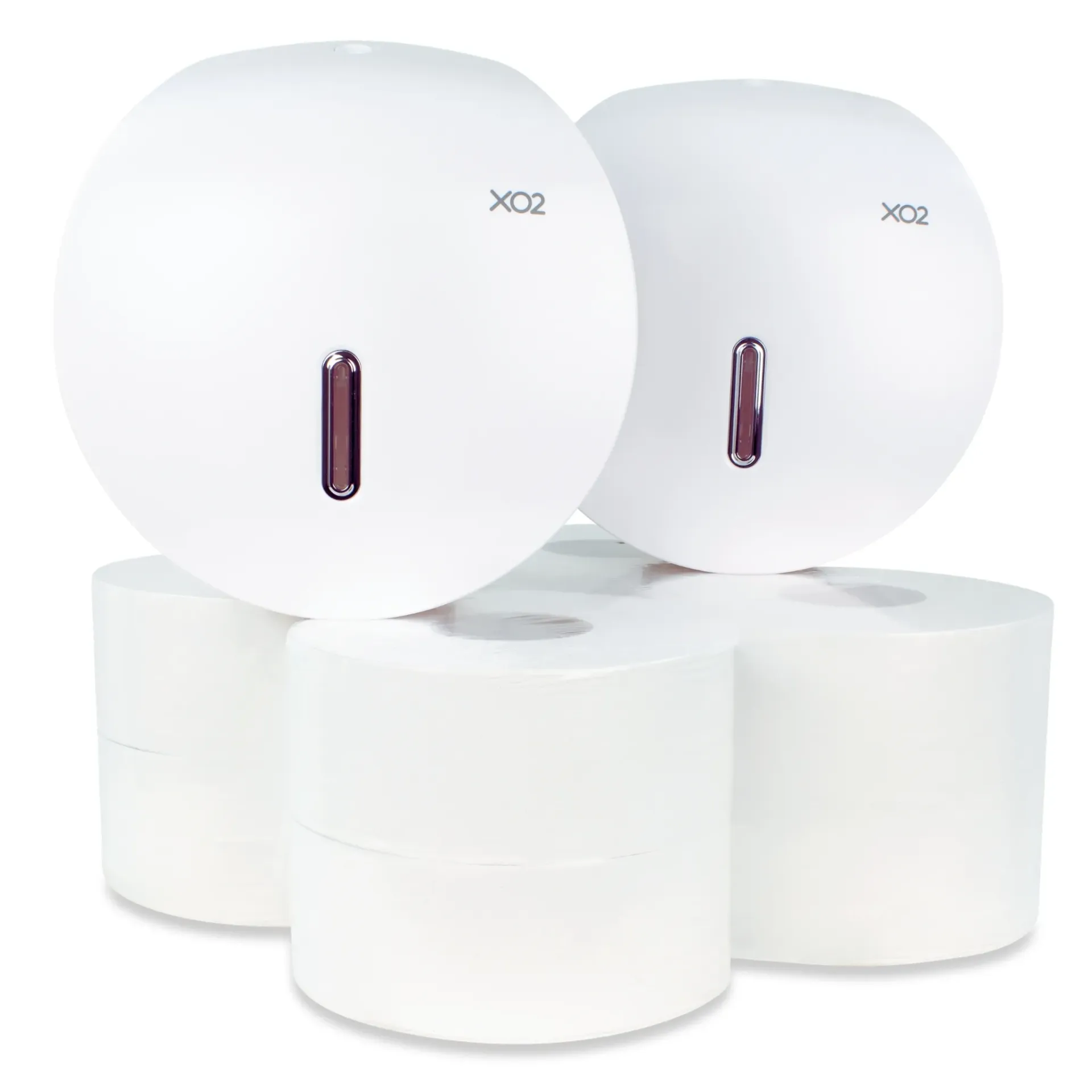XO2® Jumbo Toilet Roll Dispenser Starter Kit - Single Roll Capacity
