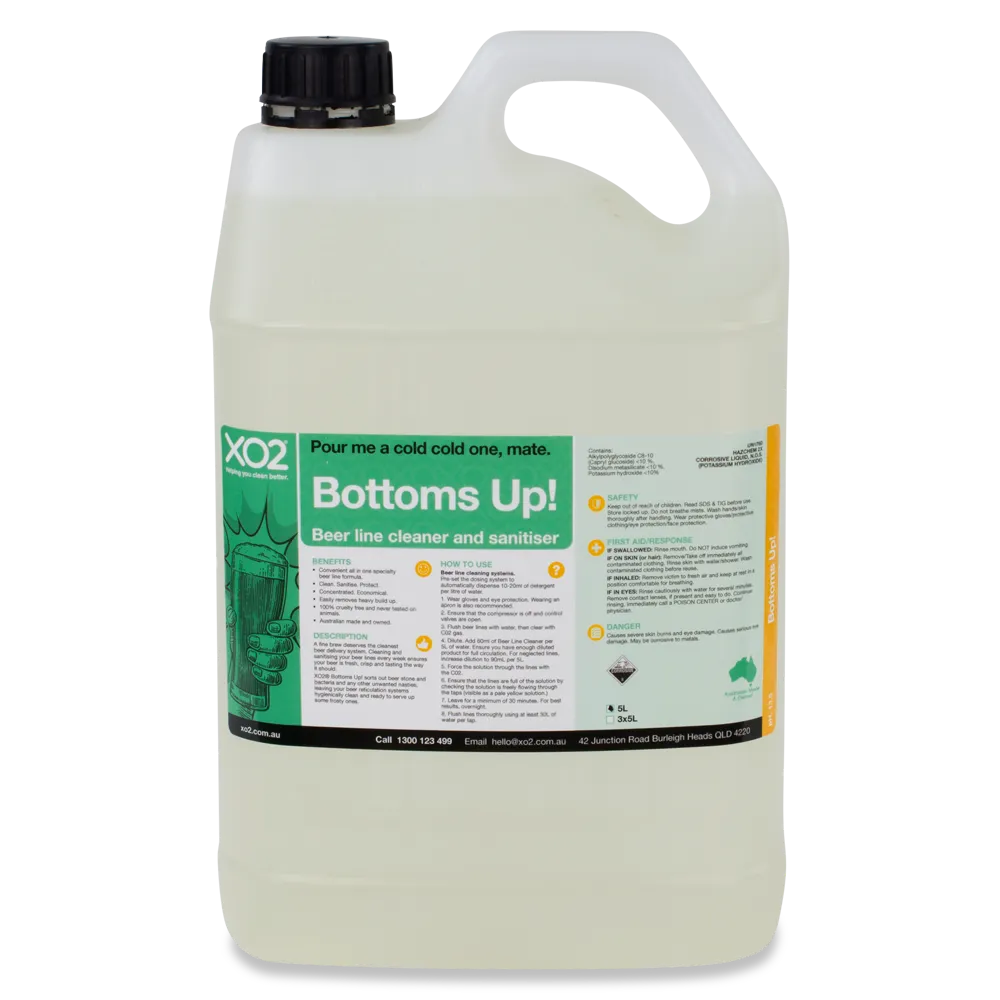 Bottoms Up! - All-In-One Beer Line Cleaner & Sanitiser