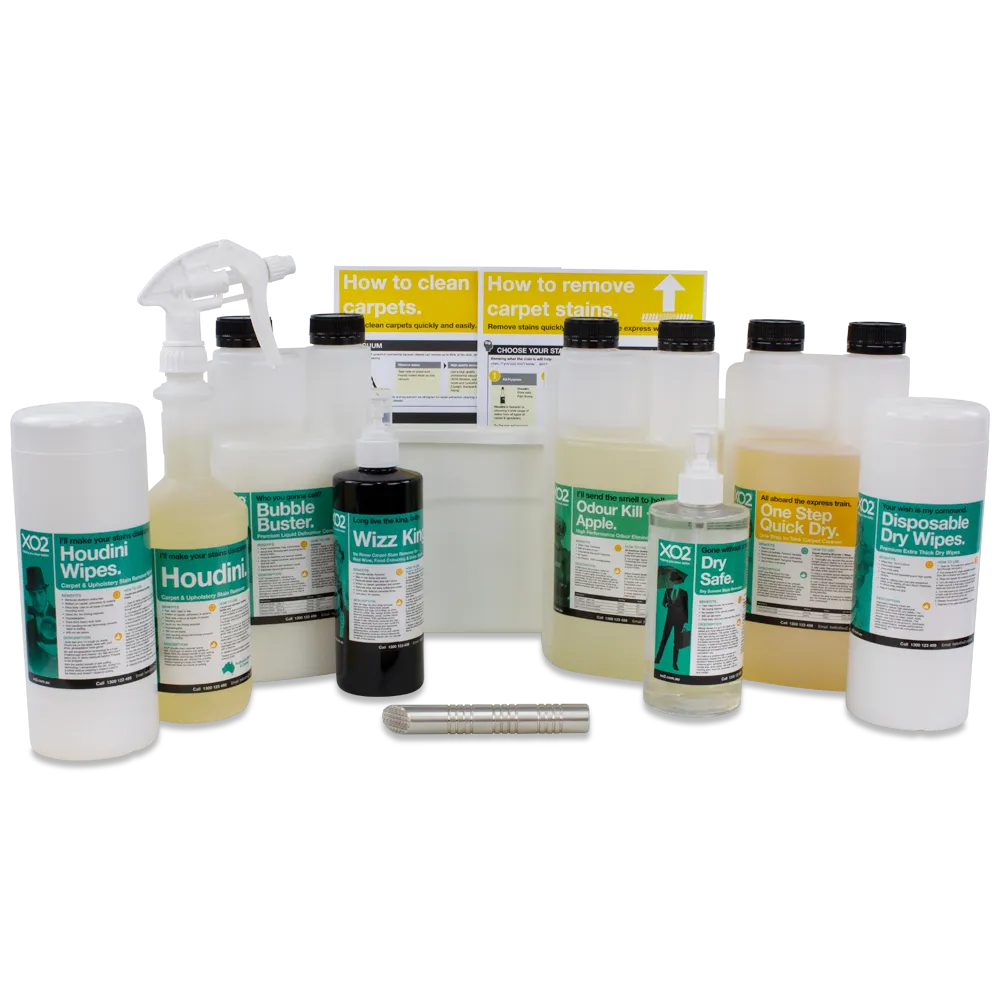 XO2® Express Carpet Cleaning Chemical Starter Kit