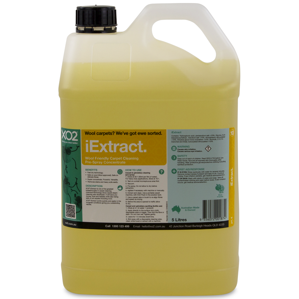 iExtract - Wool Friendly Carpet and Upholstery Cleaning Pre-Spray Concentrate