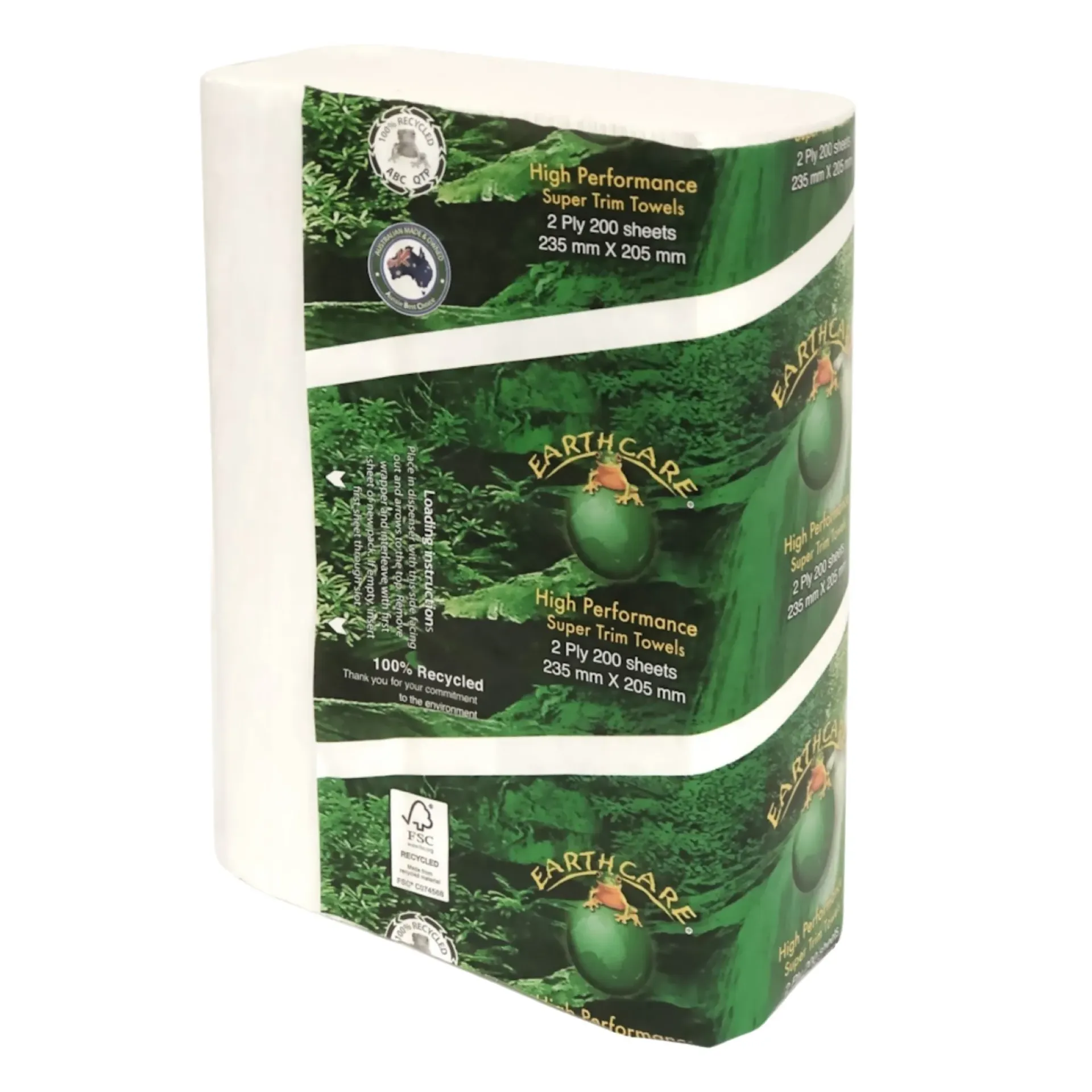 Earthcare 2ply Slimline Interfold Paper Hand Towels