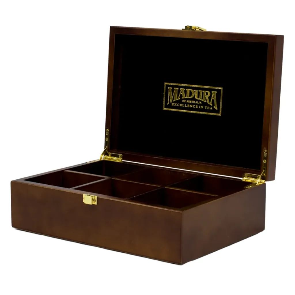 Madura Condiment Display & Wooden Tea Box
