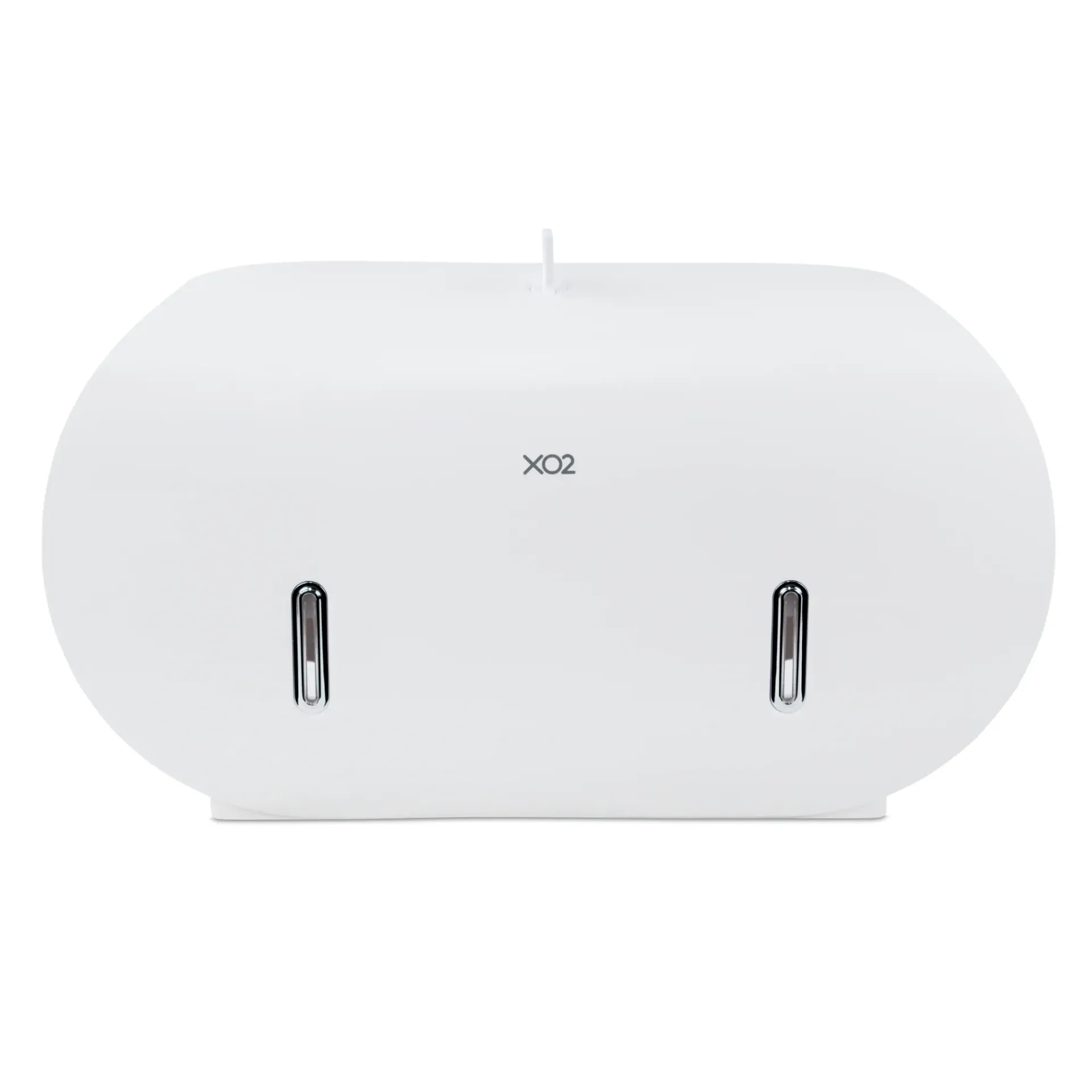 XO2® White Double Jumbo Toilet Roll Dispenser - 2 Roll Capacity