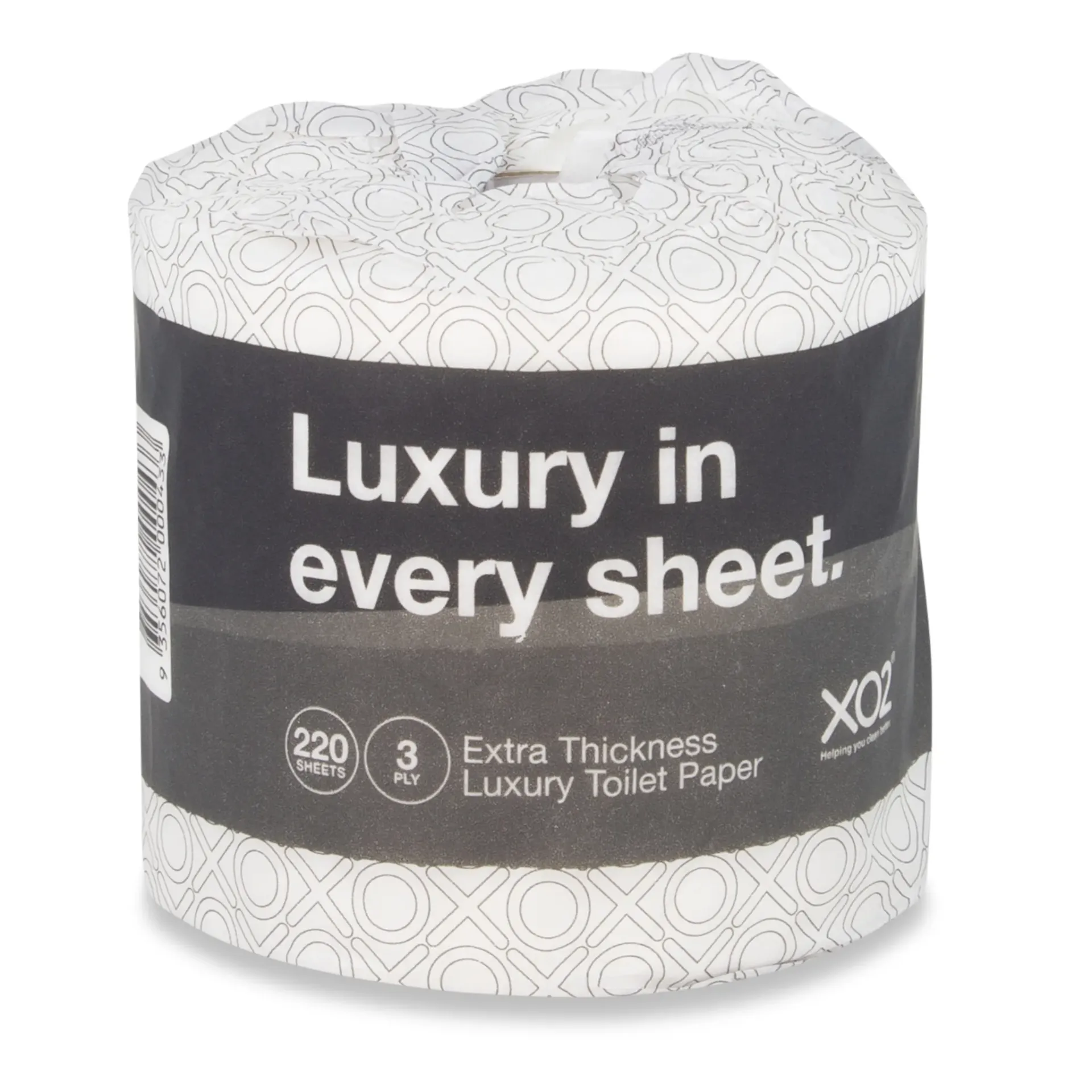 XO2® 3ply 220 Sheet Toilet Paper Rolls - Individually Wrapped