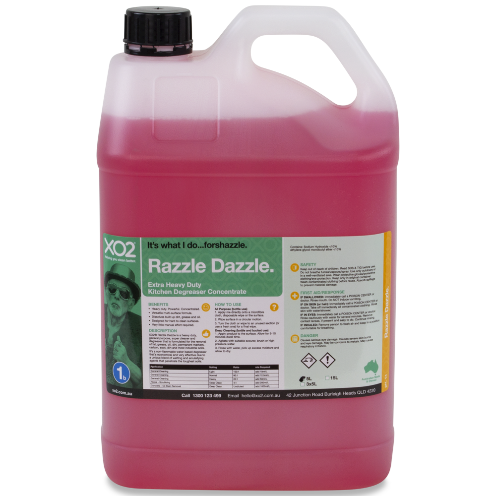 [CH002212] Razzle Dazzle - Extra Heavy Duty Kitchen Degreaser Concentrate (5L)