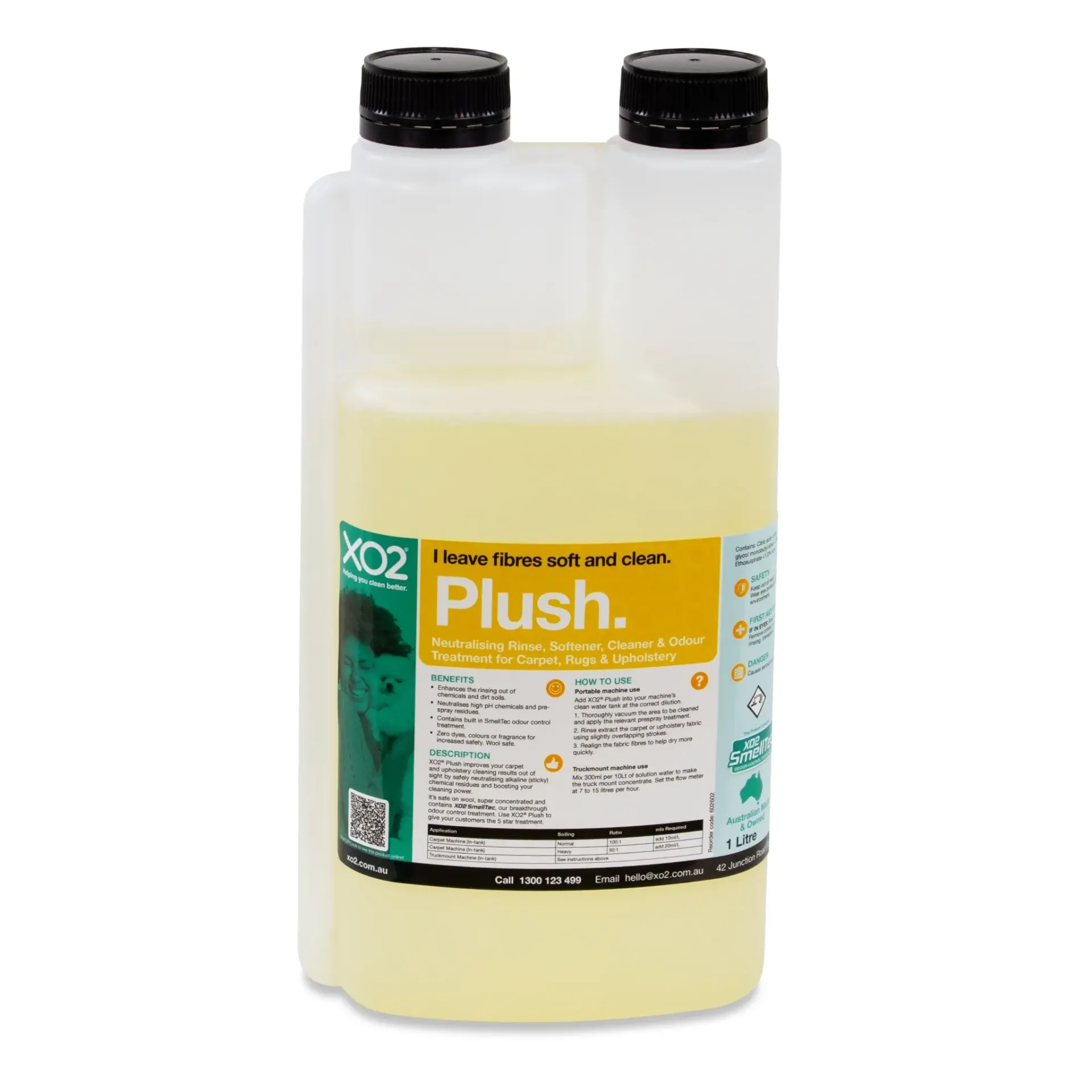 [CH602602] Plush - Neutralising Rinse, Softener, Cleaner & Odour Treatment for Carpet, Rugs & Upholstery (1L)