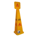 Cone Safety Sign "Caution Wet Floor"