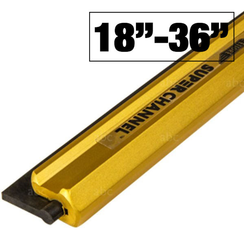 Ettore Super Channel Aluminium Window Squeegee Channel & Rubber