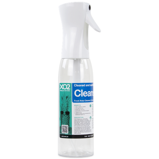 Cleansan Continuous Atomiser Spray Bottle - 500ml, Refillable, Labelled, Comes Empty