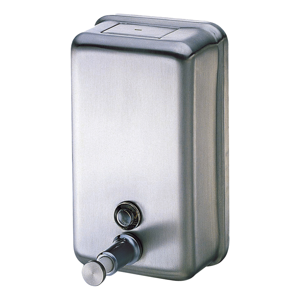 [SDV12] Vertical Stainless Steel Refillable Bulk-Fill Liquid Hand Soap Dispenser - 1.2L Capacity