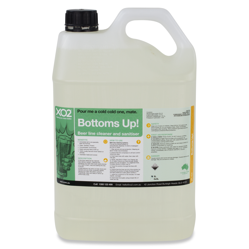 [CH458802] Bottoms Up! - All-In-One Beer Line Cleaner & Sanitiser