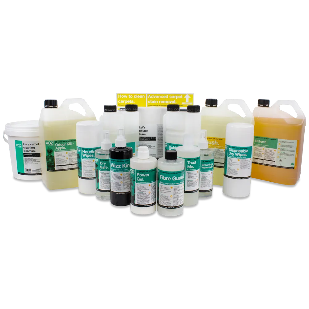 XO2® Carpet Cleaning Chemical Start Up Kit - For Pre-Spray Method