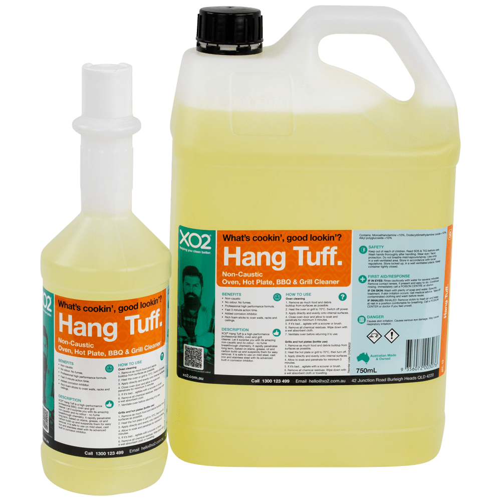 Hang Tuff - Non-Caustic Oven, Grill, Hotplate & BBQ Cleaner