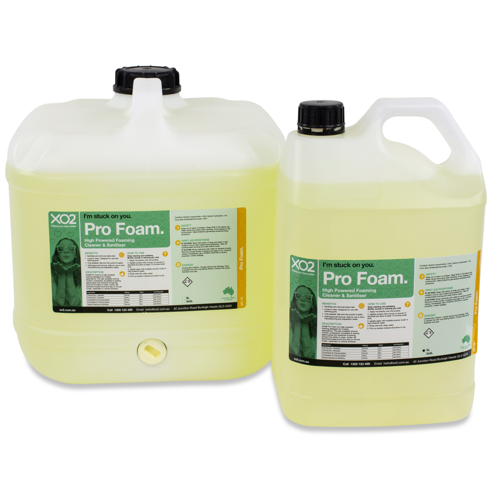 Pro Foam - Heavy Duty Foaming Cleaner, Degreaser & Sanitiser Concentrate