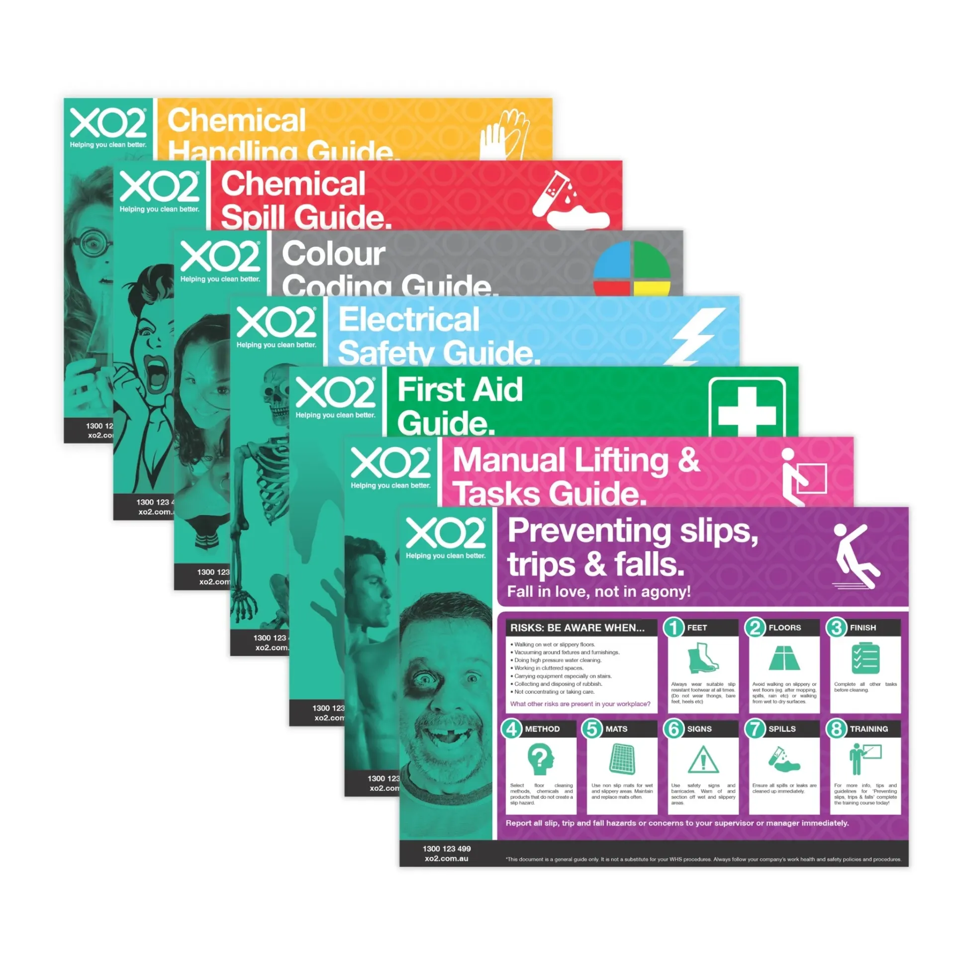 [TD400092] XO2® Safety Sign Set of 7 - Splash Resistant