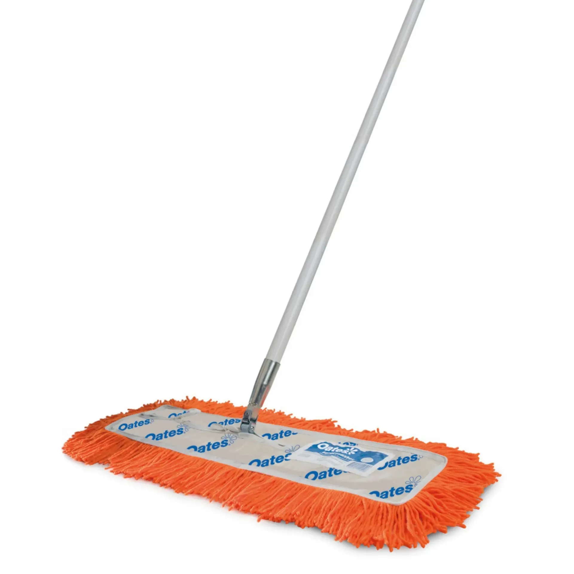 Modacrylic Dust Control Mop - Complete With Orange Fringe, Swivel Frame & Heavy Duty Handle