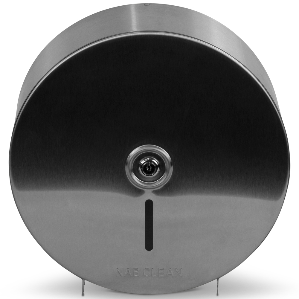 [SJTRD] Stainless Steel Jumbo Toilet Paper Roll Dispenser - Single Roll Capacity