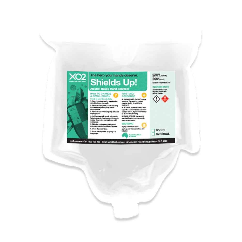 [CH701822] Shields Up! - Hand Sanitiser Refill - Alcohol Based, Manual Push Spray
