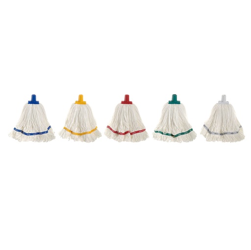 350g Premium Grade Microfibre Round Mop - Colour Coded