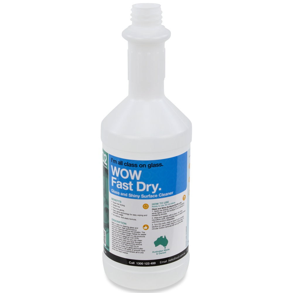 [AC002232] 750ml Wow Fast Dry Labelled Empty Bottle - Refillable & Recyclable (Trigger not included)