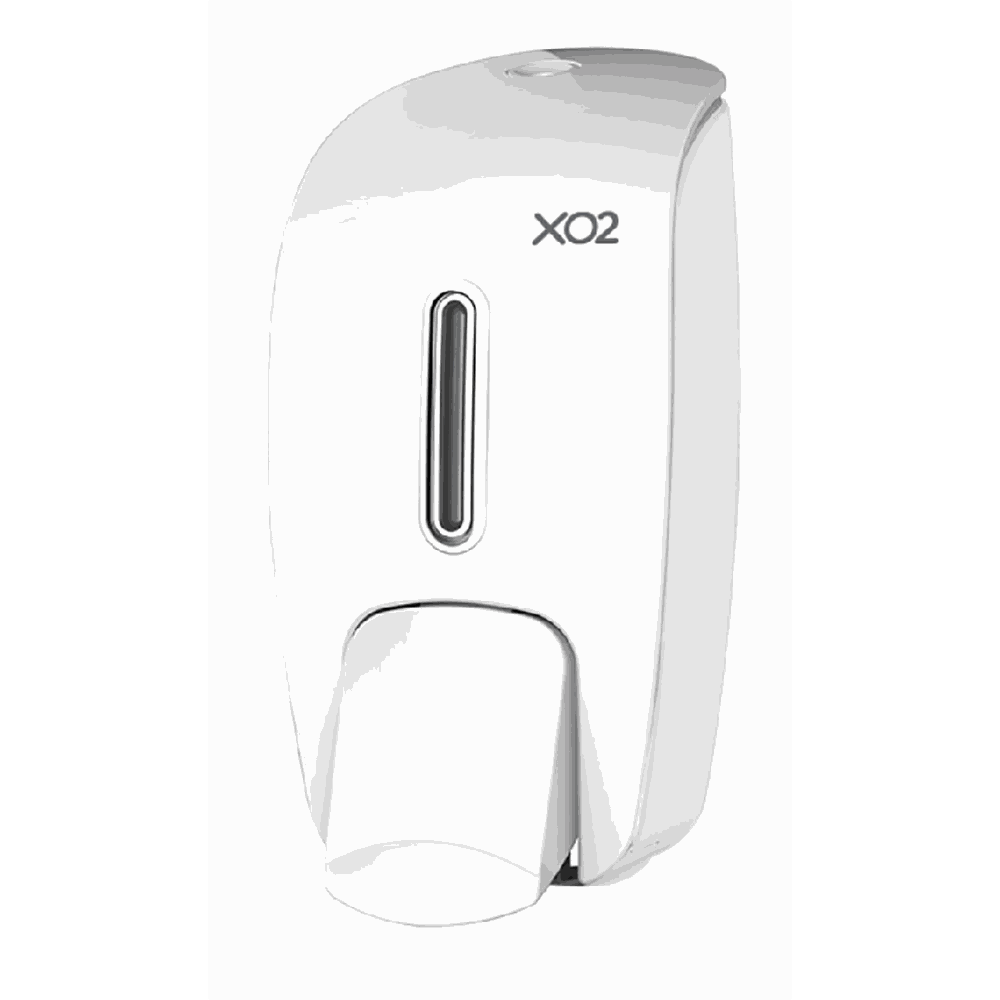 XO2 800ml Bulk Fill Hand Soap and Hand Sanitiser Dispenser - Manual Push for liquids and gels