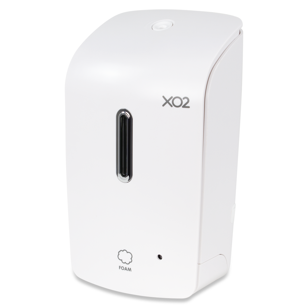 XO2® High Five Touch Free Antibacterial Foaming Hand Soap Starter Kit - Dispenser Front