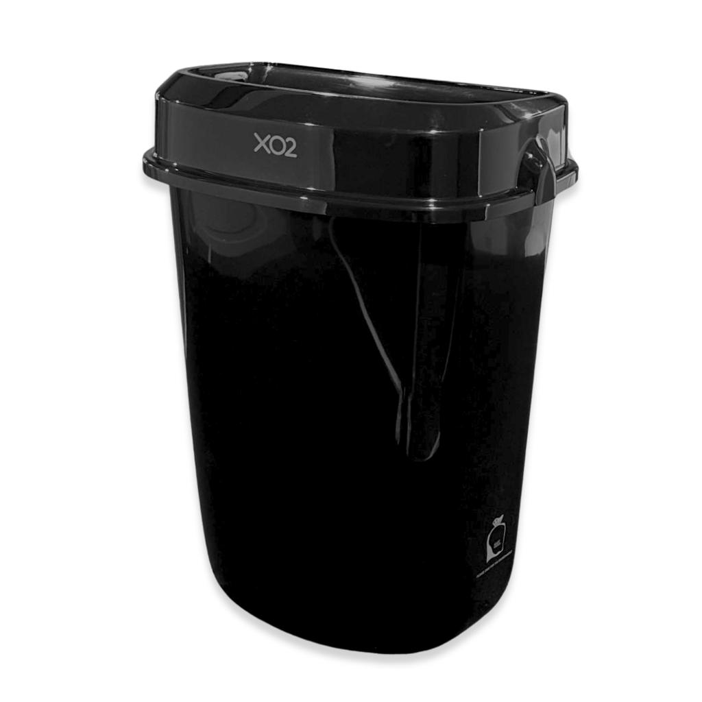 XO2® Black Wall Mounted Bin