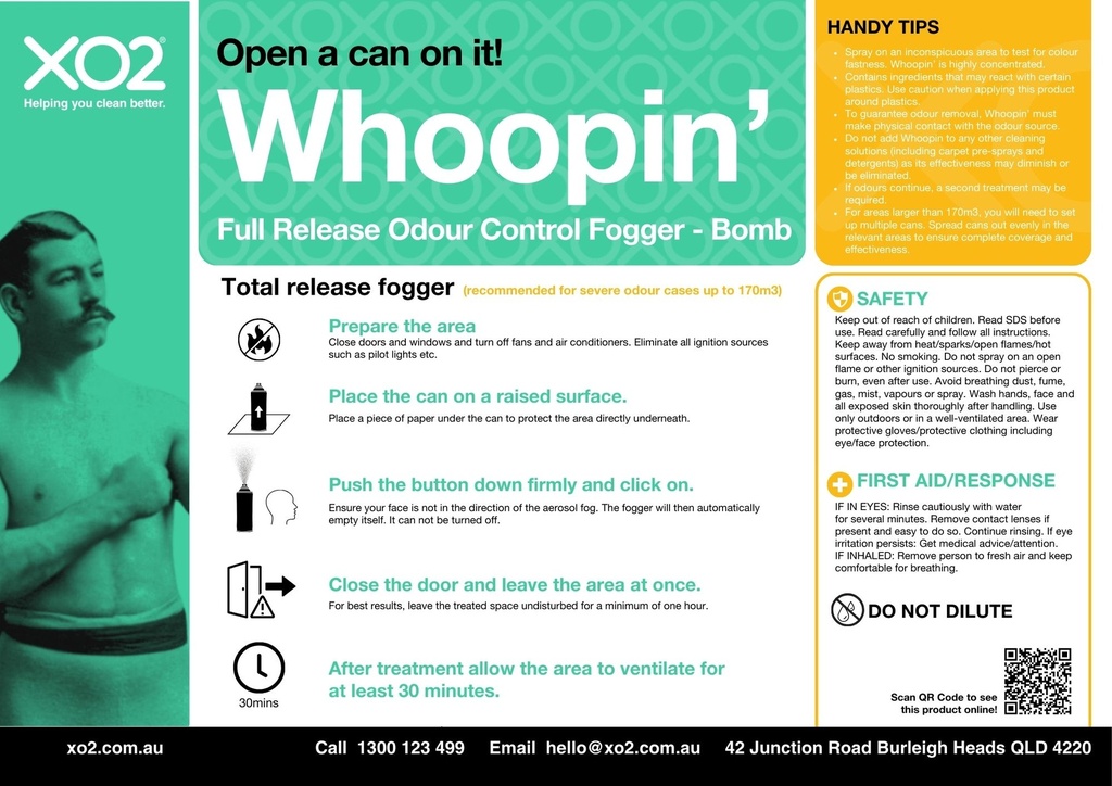 Whoopin' - Full Release Odour Control Fogger - Bomb