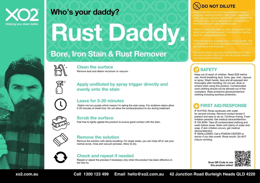 Rust Daddy - Rust, Bore & Iron Stain Remover