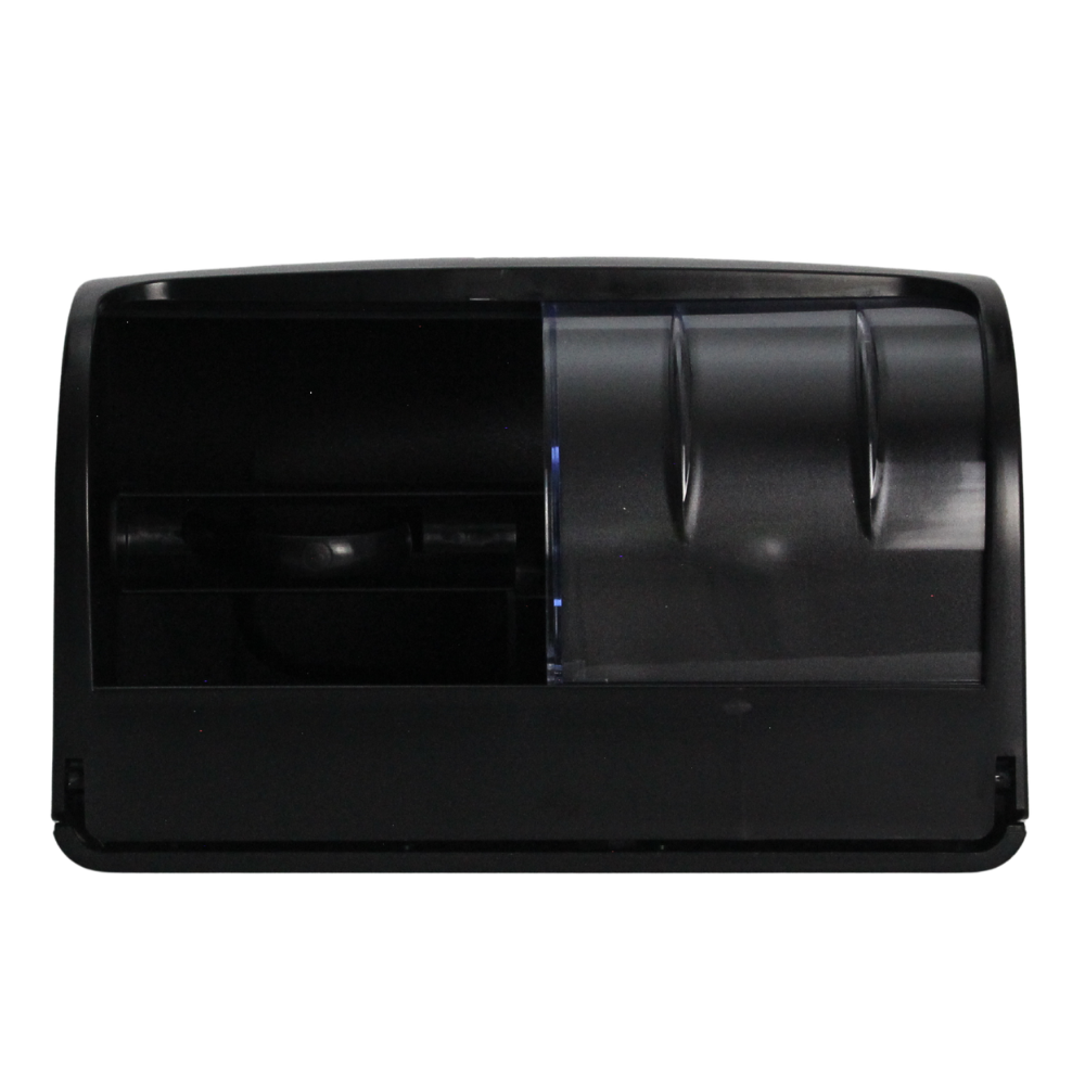 XO2® Black Dual Toilet Roll Dispenser - 2 Standard Roll Capacity