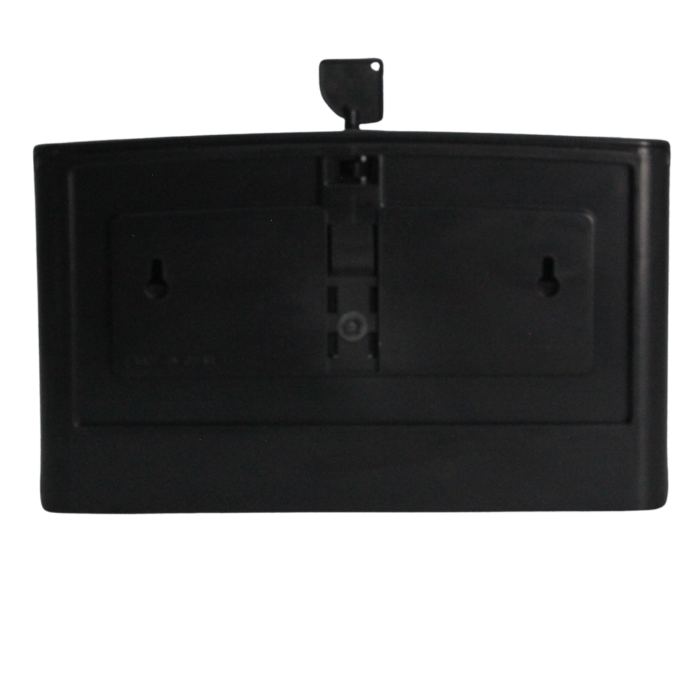 XO2® Black Dual Toilet Roll Dispenser - 2 Standard Roll Capacity