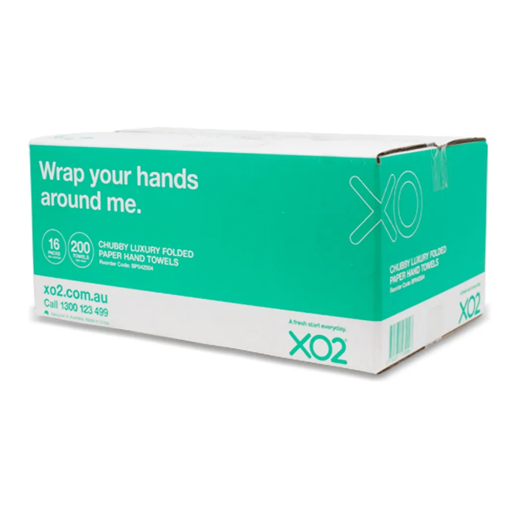 Product Image - BP042504 - XO2® Chubby Luxury Folded Paper Hand Towels (3).webp