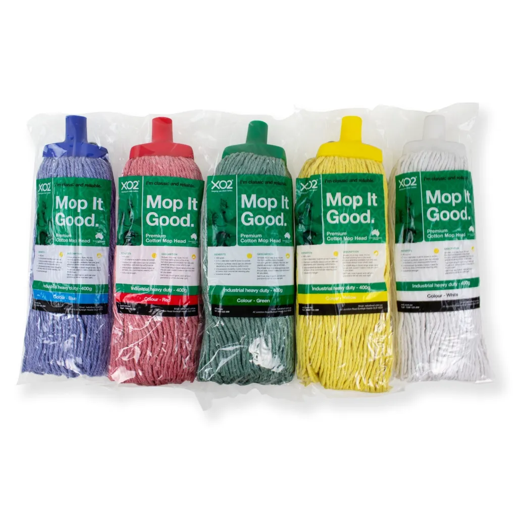 Product Image - AC513200 - XO2® 'Mop It Good' 400g Premium Cotton Mop Head.webp