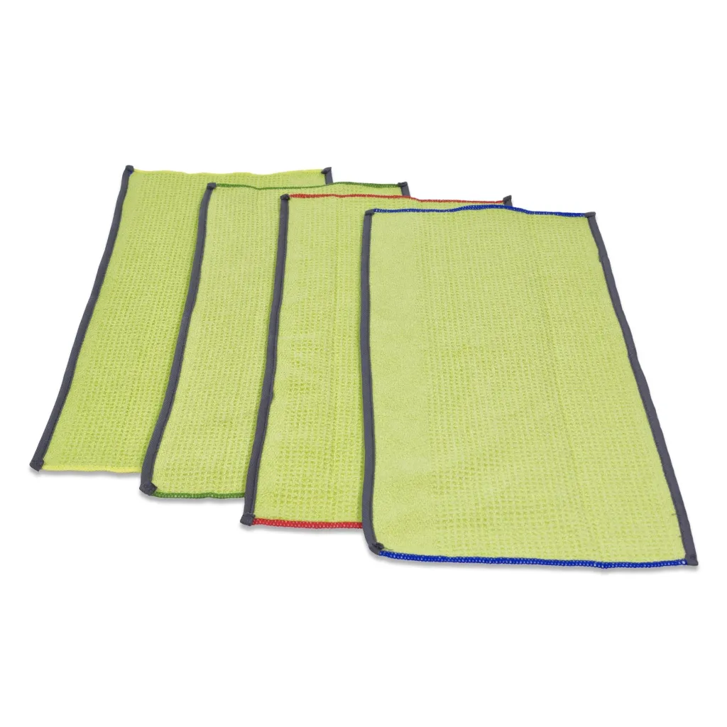 Product Image - AC501400 - RefleXO2 Ultra Microfibre Cloth Group - Green with Colour Coding, For Floor Mopping & Hand Wiping.webp