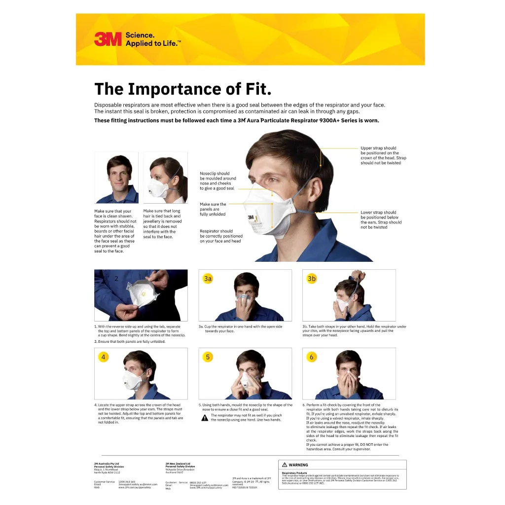 Product Image - SA, XA010017854 - 3M Aura 9322A+ P2 Valved Particulate Respirator (7).webp