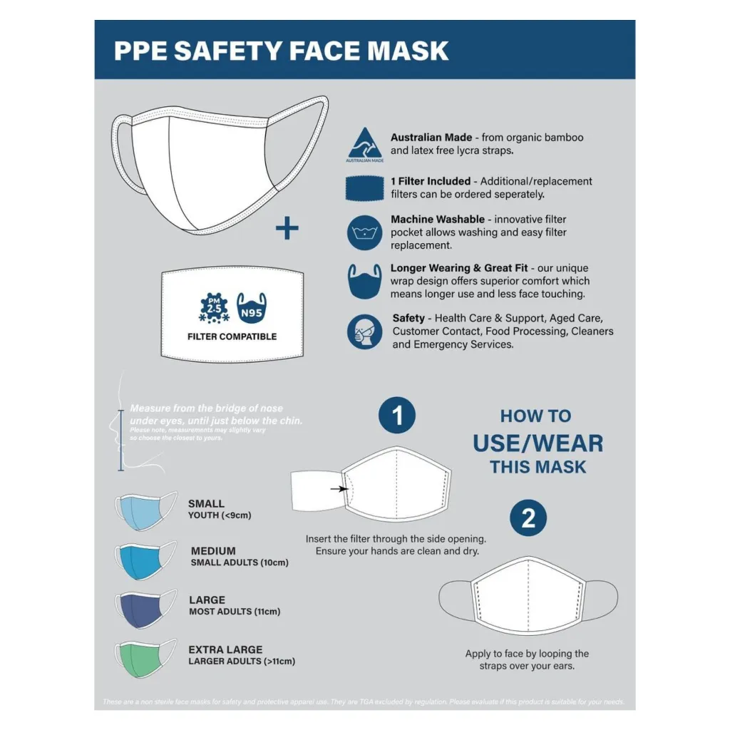 Product Image - SA054172 + SA054182 - Organic Bamboo PPE Face Mask - Reusable (2).webp
