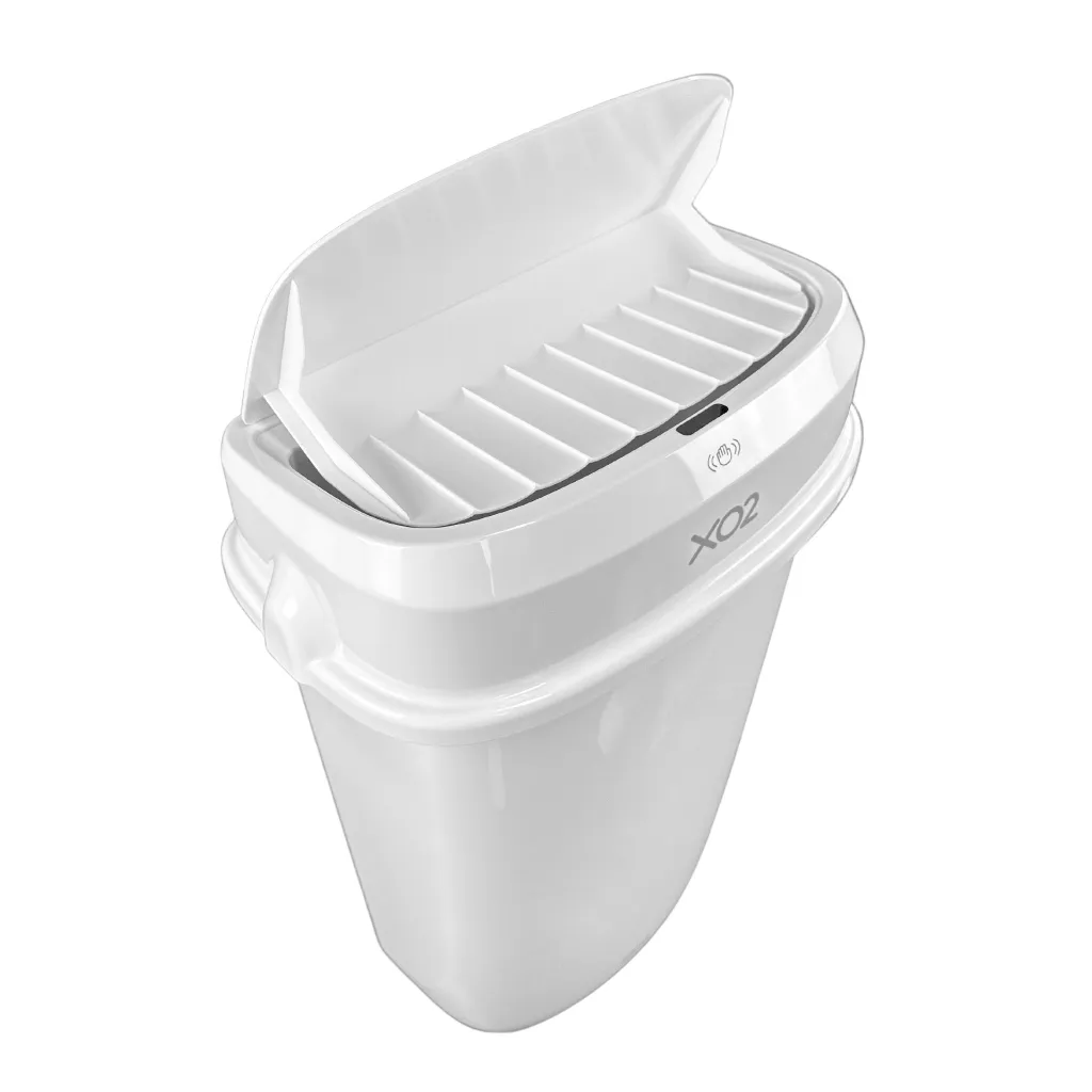Product Image - BP091112 - XO2® Automatic Feminine Hygiene Sanitary Disposal Bin - Automatic Touch-Free Opening, Freestanding & Wall-Mountable (4).webp