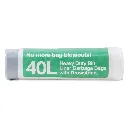 Product Image - WM011012 - XO2® 40L Heavy Duty Bin Liner Garbage Bags with Drawstring - White, Degradable, Recyclable (3).webp